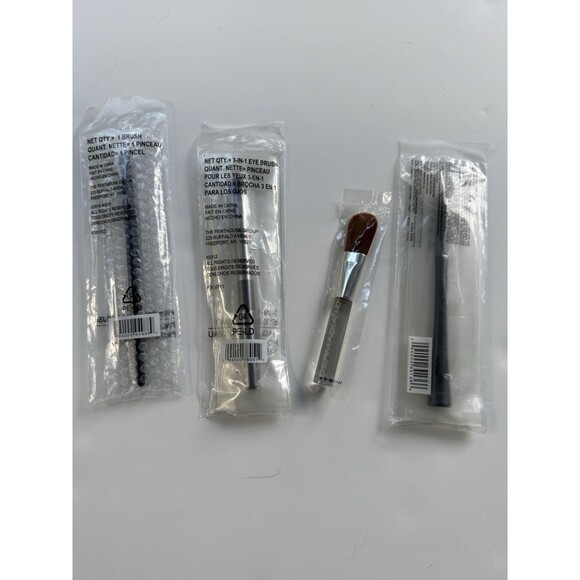 Lot of 4 Misc Makeup Brushes Avon Crease Avon Eyeshadow Dermacia Penthouse Group - Picture 2 of 10